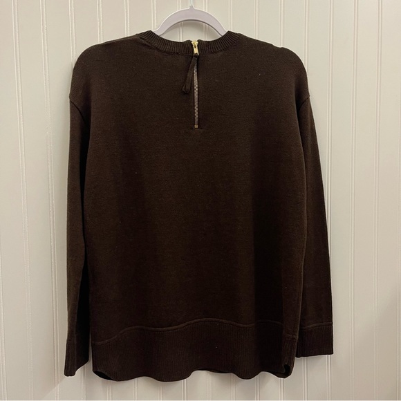 H&M Conscious Wool Blend Brown Sweater Sz M - Picture 4 of 5